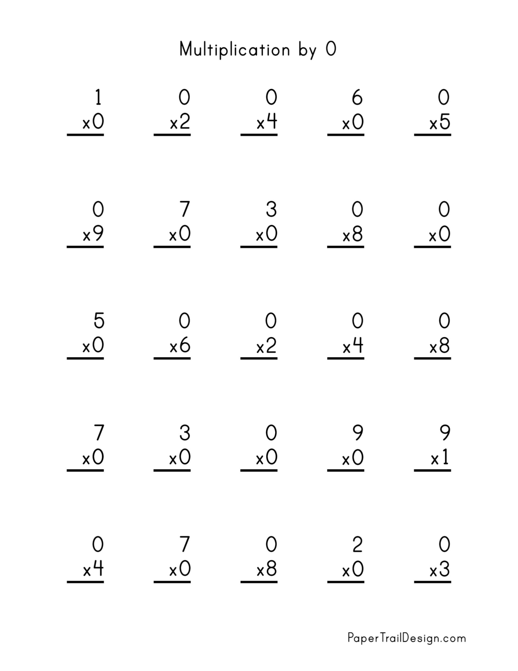 printable multiplication facts worksheets
