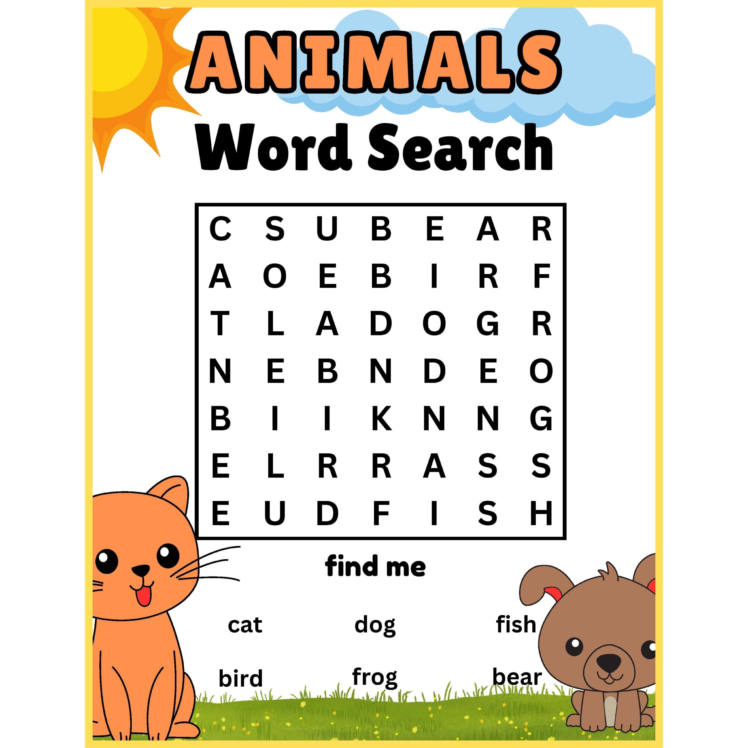 printable word searches for kindergarteners free printable word searches for kindergarteners free