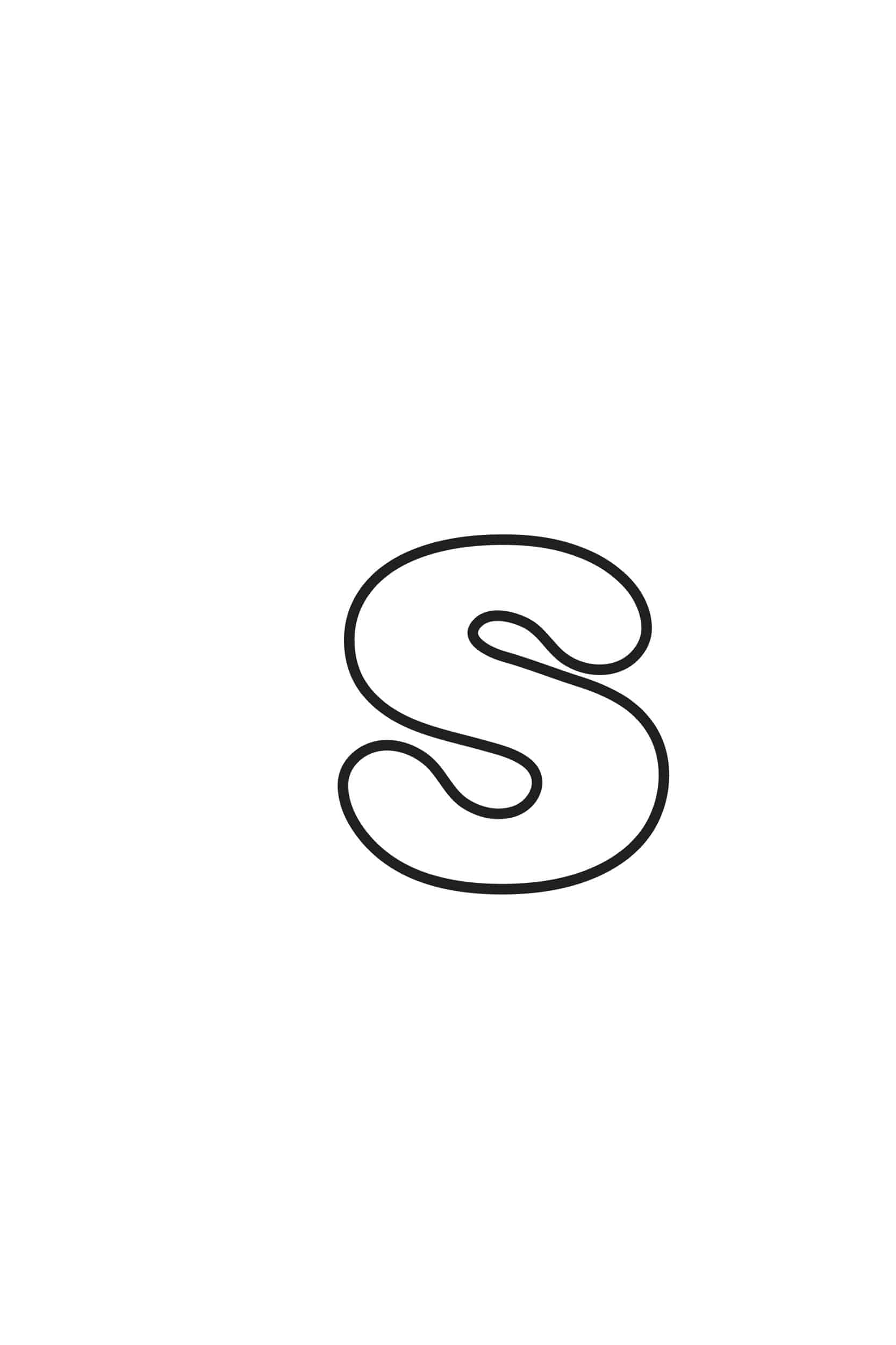 Free Printable Bubble Letters Lowercase S
