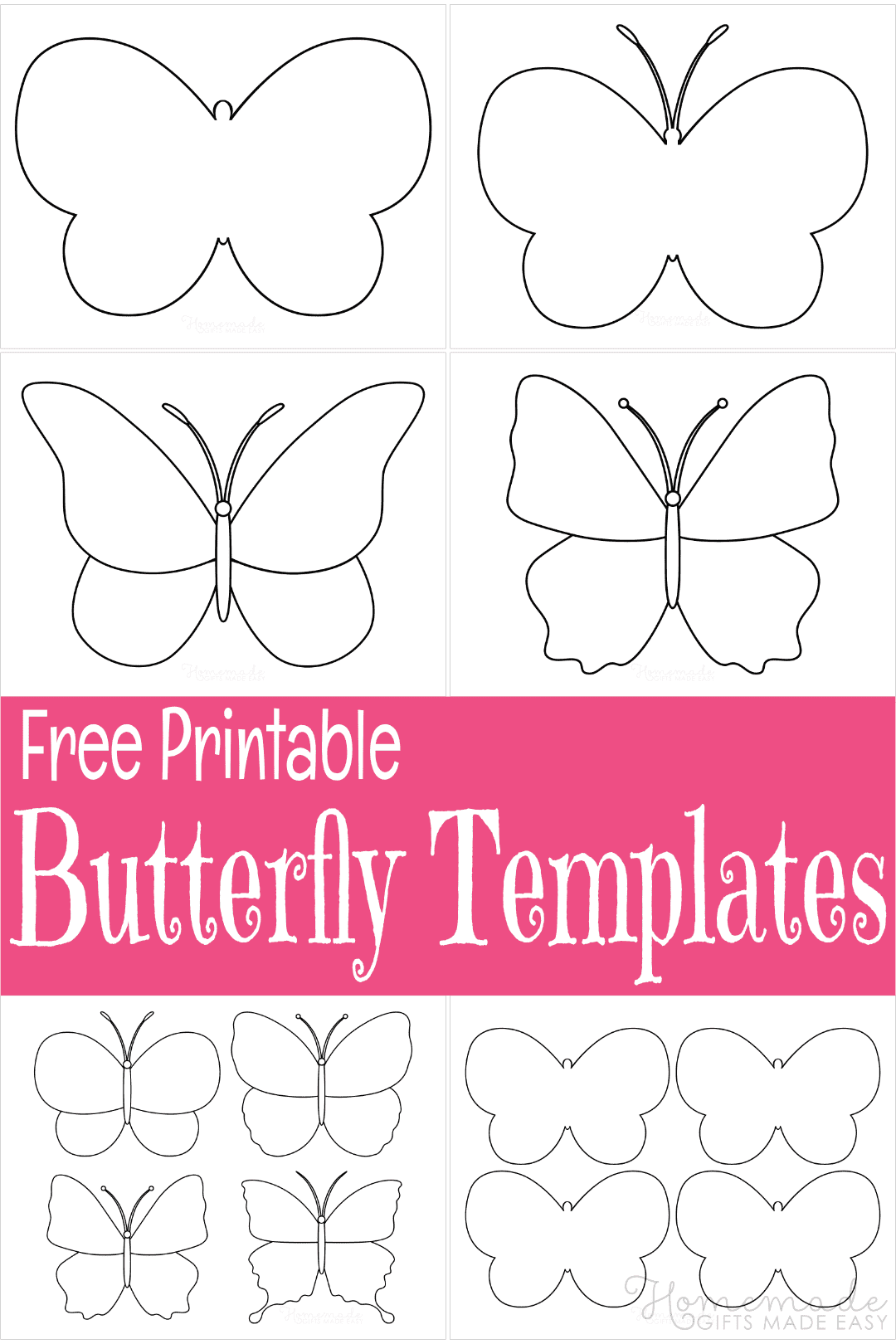 butterflies stencils printable