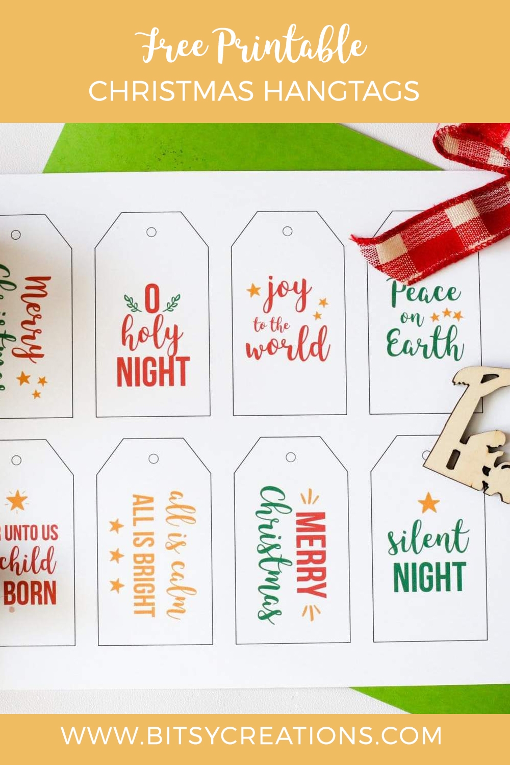 christmas gift tags free printable