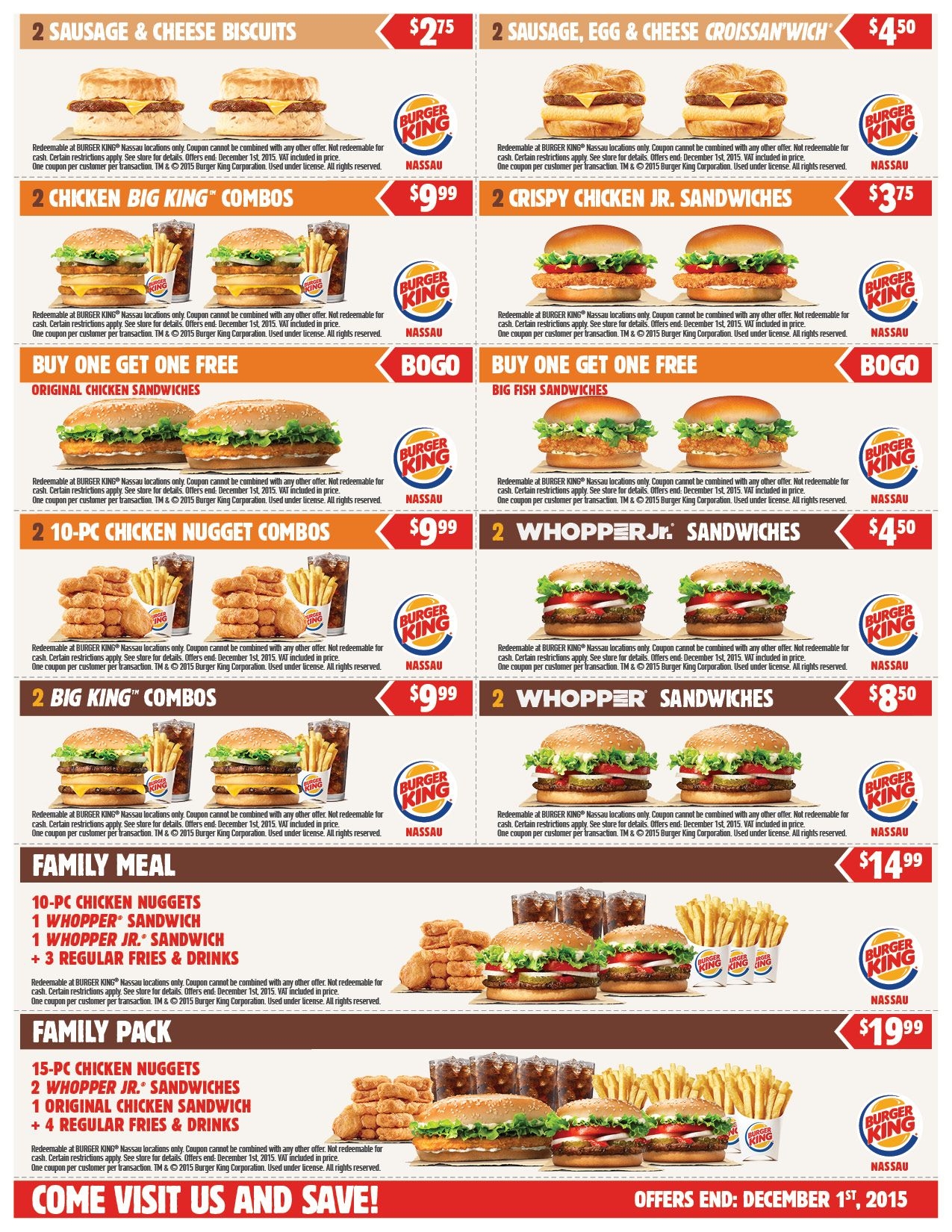 Free Printable Coupons Burger King Coupons