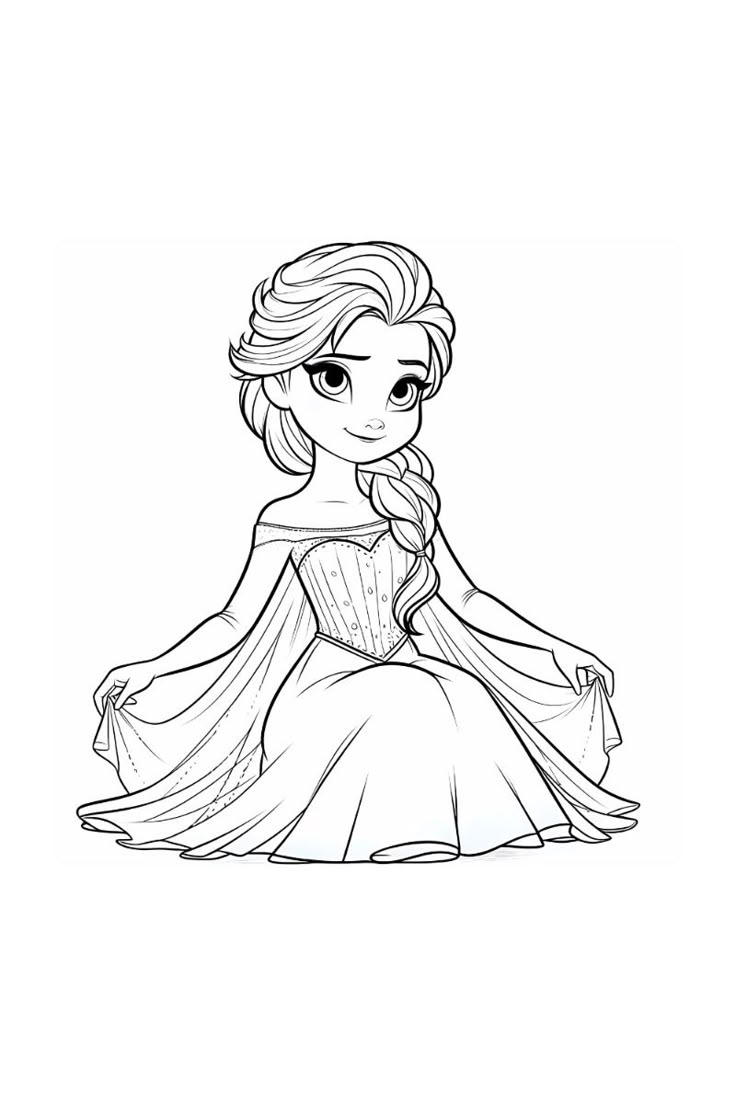 elsa coloring pages free printable