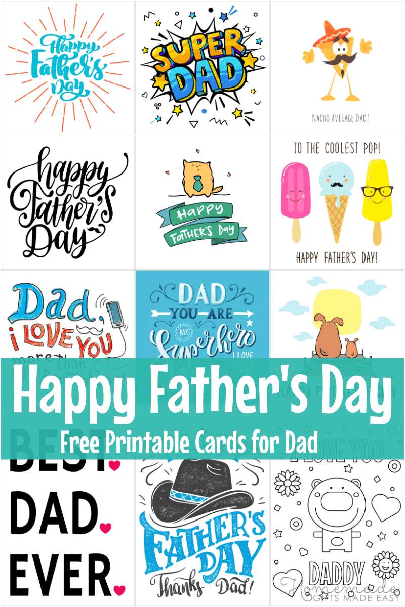 printable fathers day card