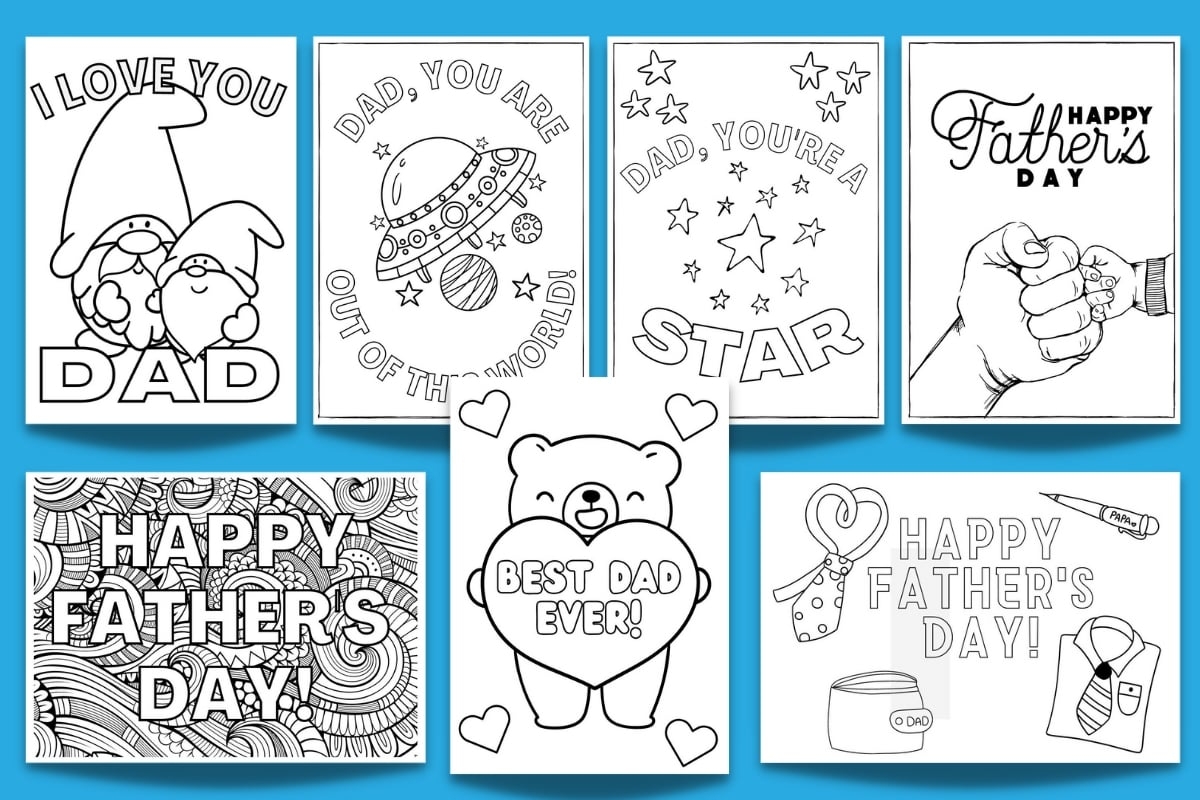 happy fathers day card printable