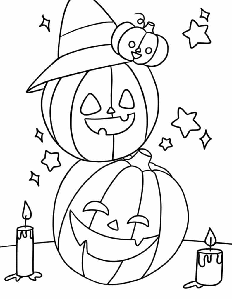 pumpkin coloring sheet printable