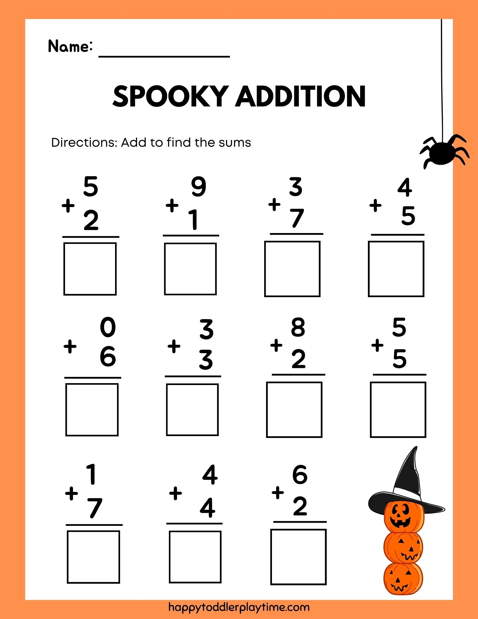 counting printables for preschool