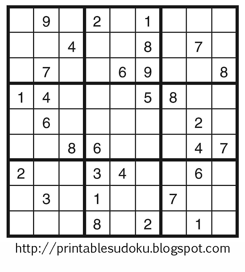 pdf sudoku printable
