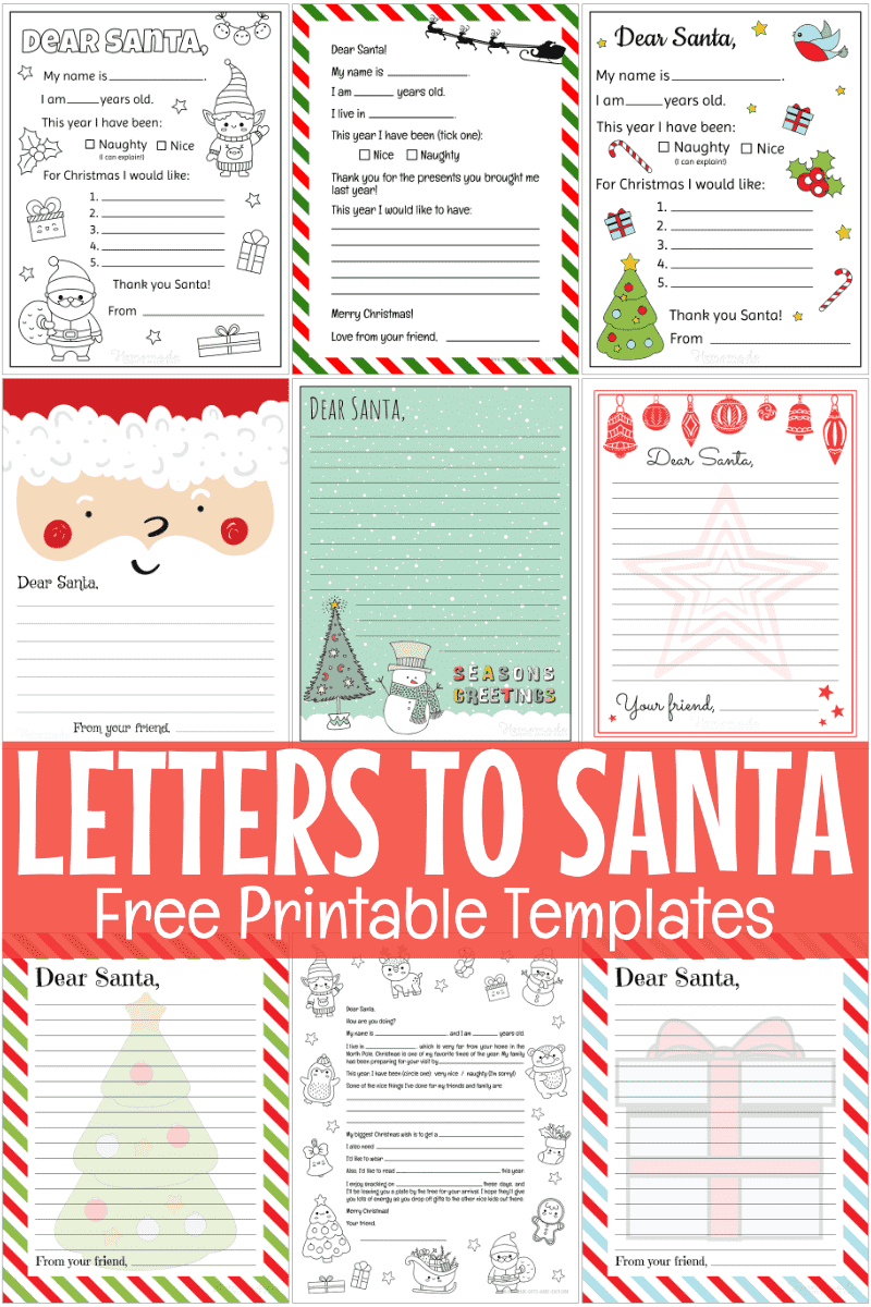 free printable letter to santa