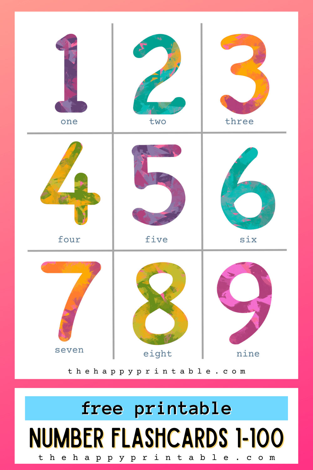 free printable numbers