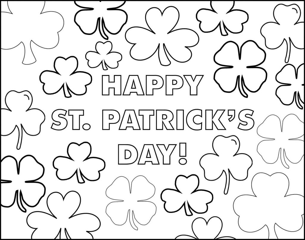 happy st patricks day free printable pdf