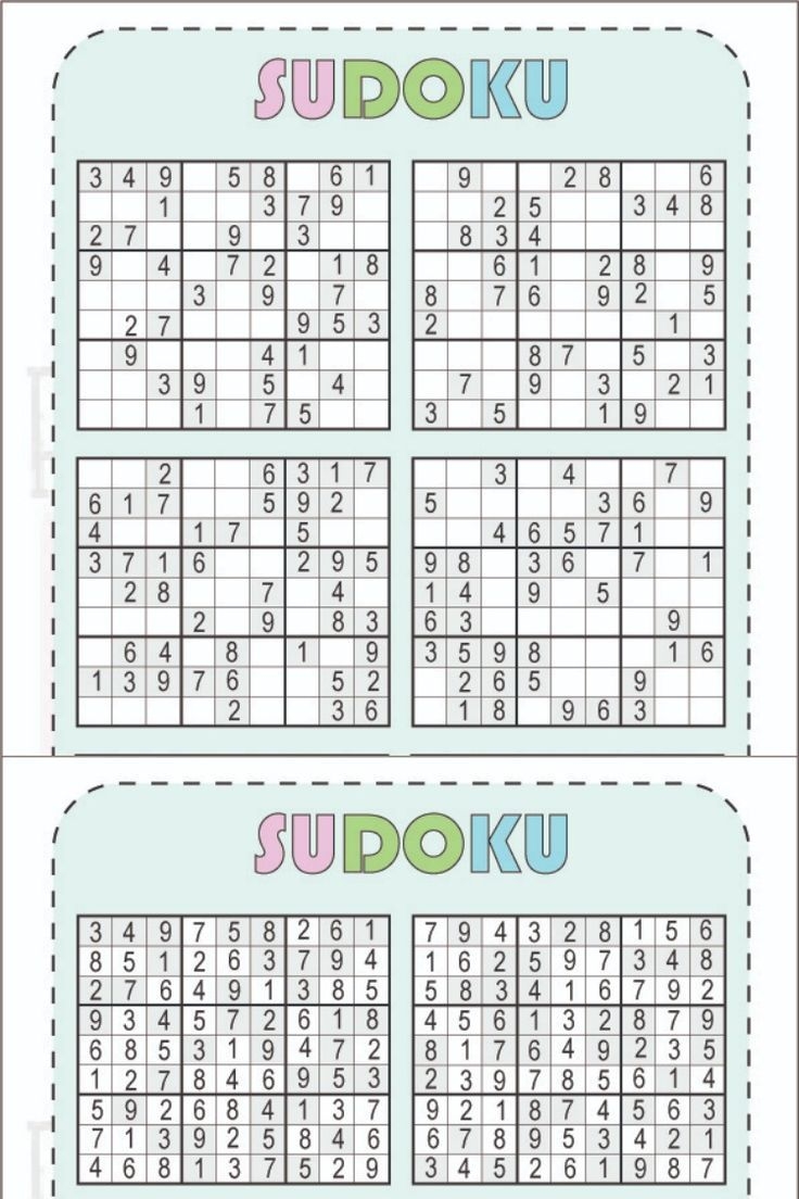 easy sudoku free printable