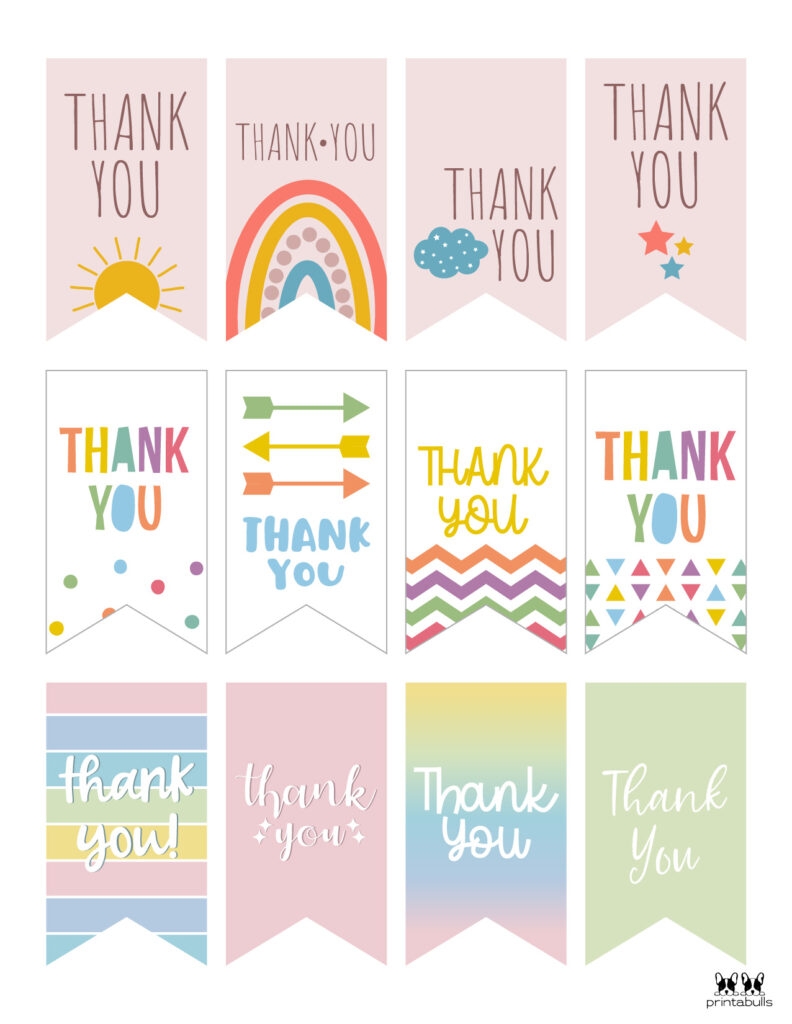 Free Printable Thank You Tags 300 Tags Printabulls