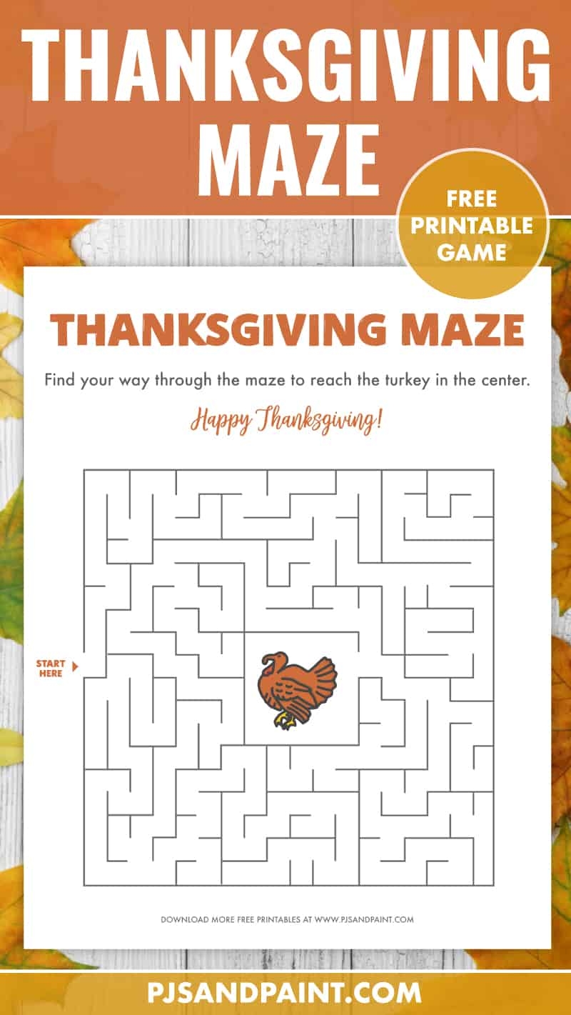 free printable thanksgiving games