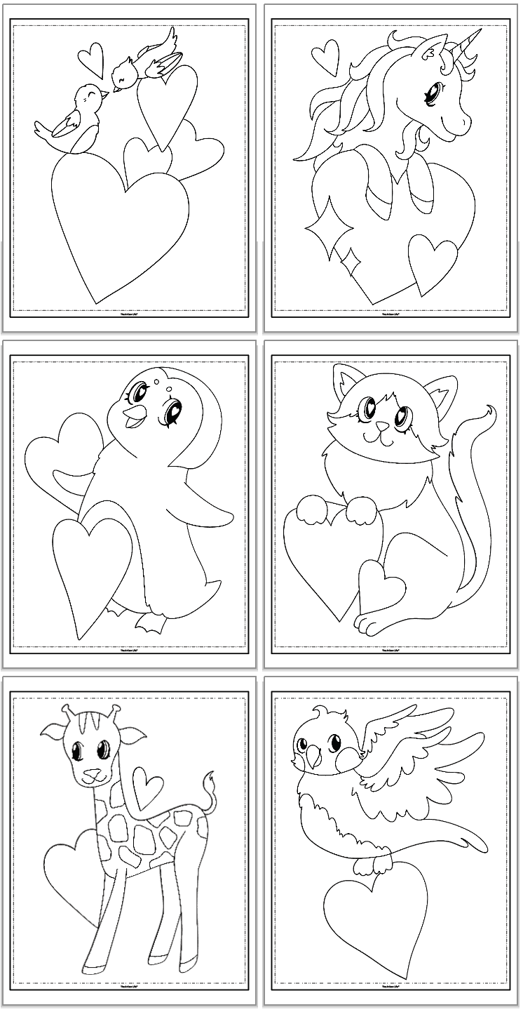 free printable valentines coloring pages pdf