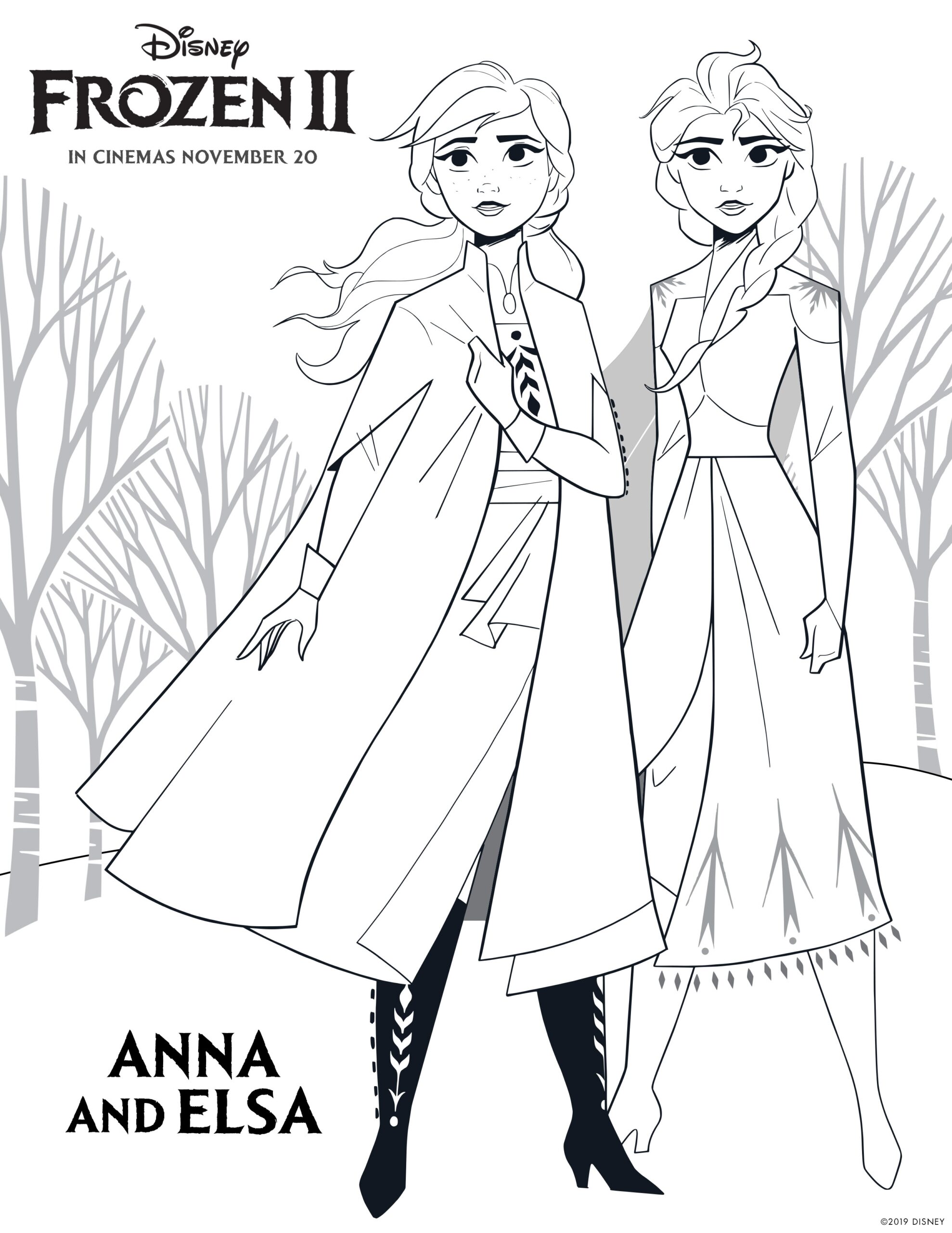 frozen coloring pages printable free