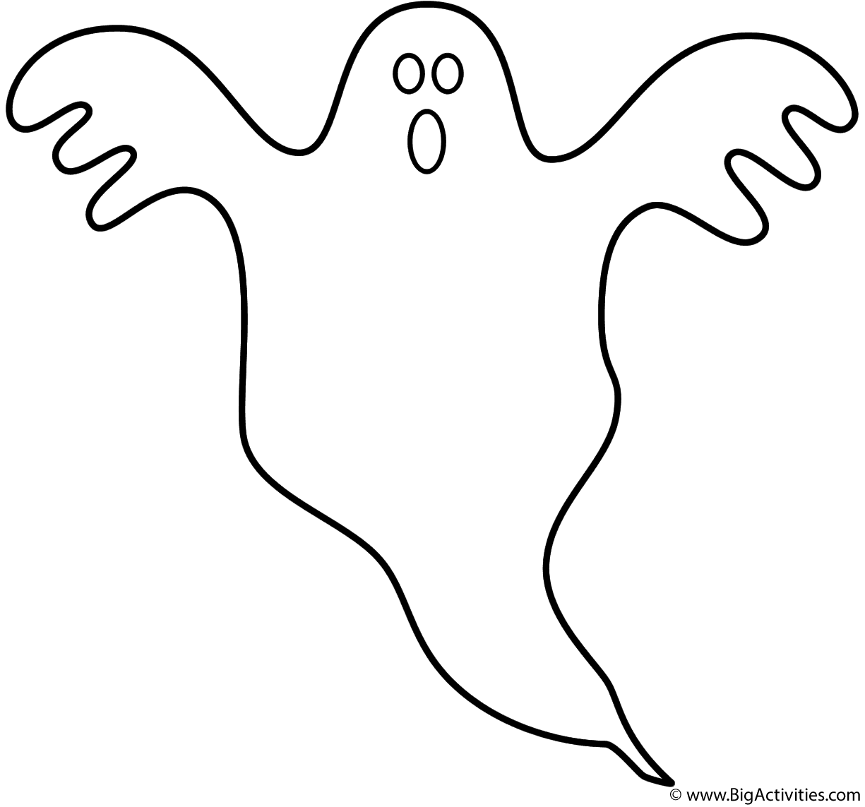 ghost coloring pages printable