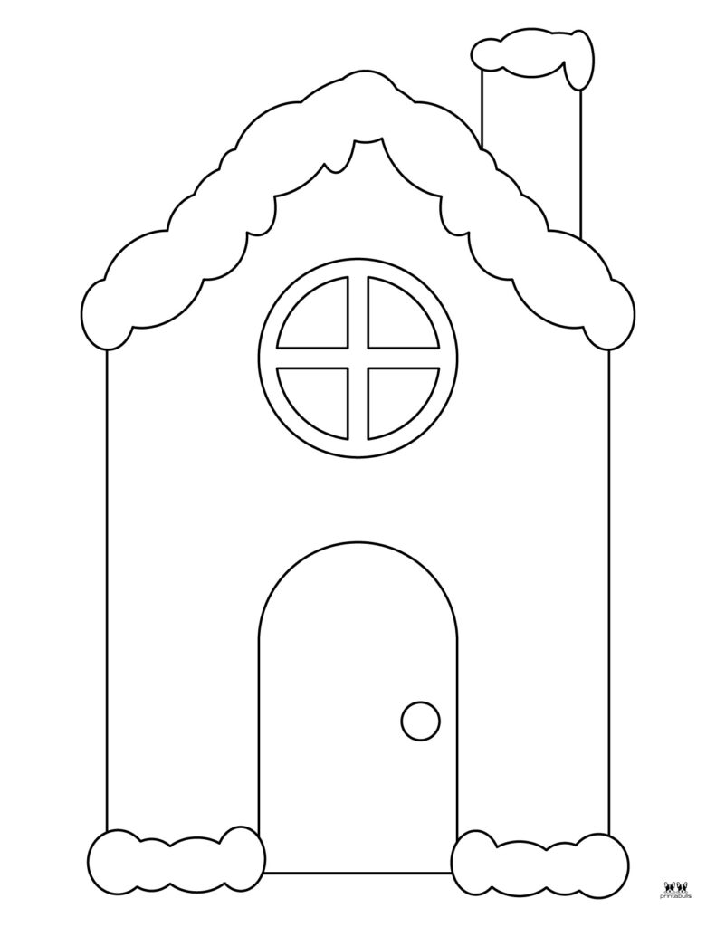 gingerbread house printable