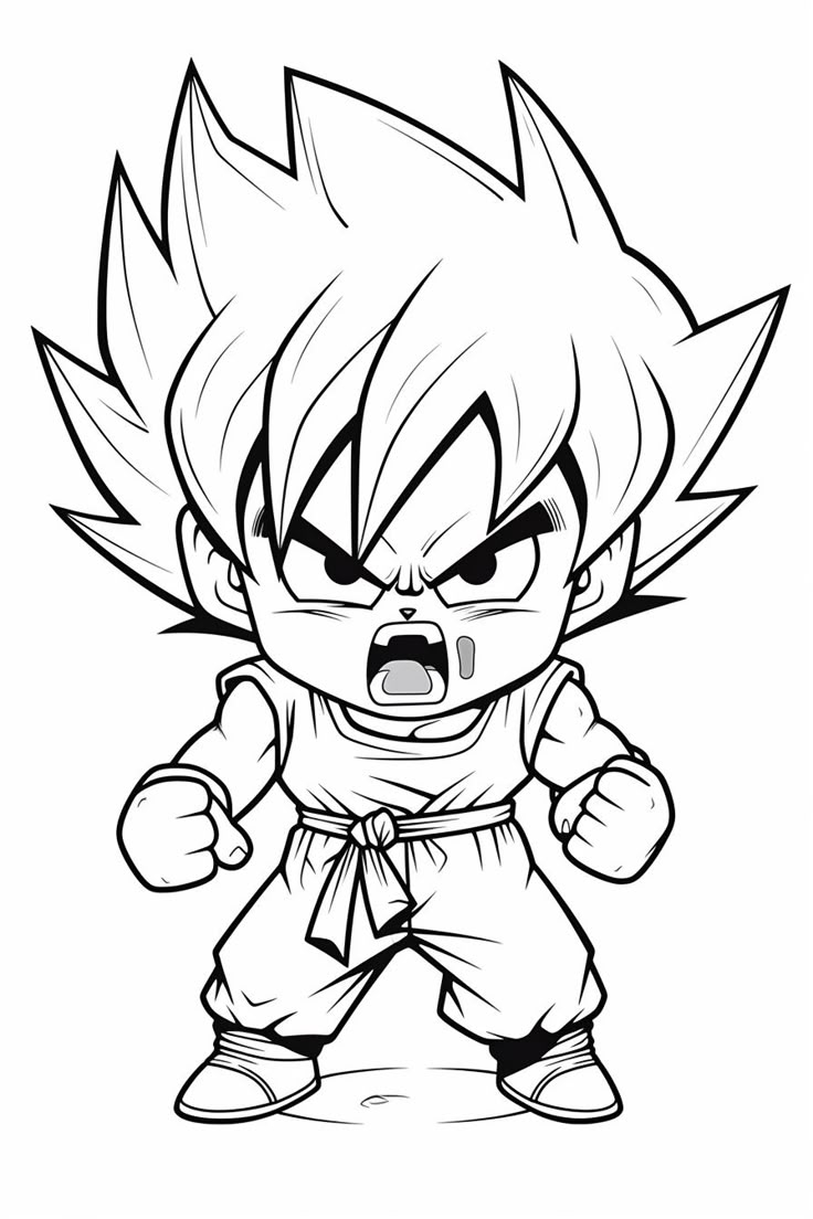 goku printable coloring pages