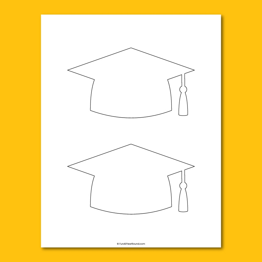graduation cap printable