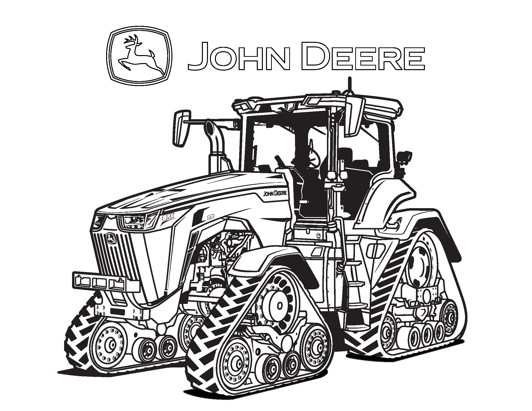 tractor printable coloring pages
