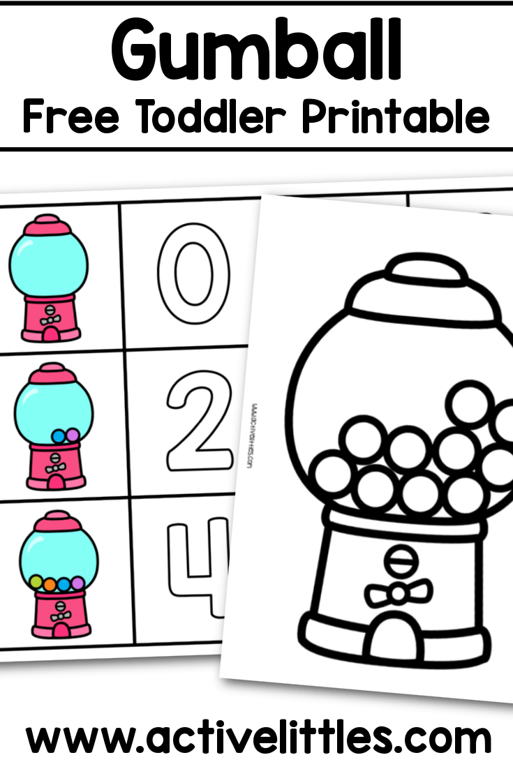 Gumball Free Printable For Preschool Active Littles