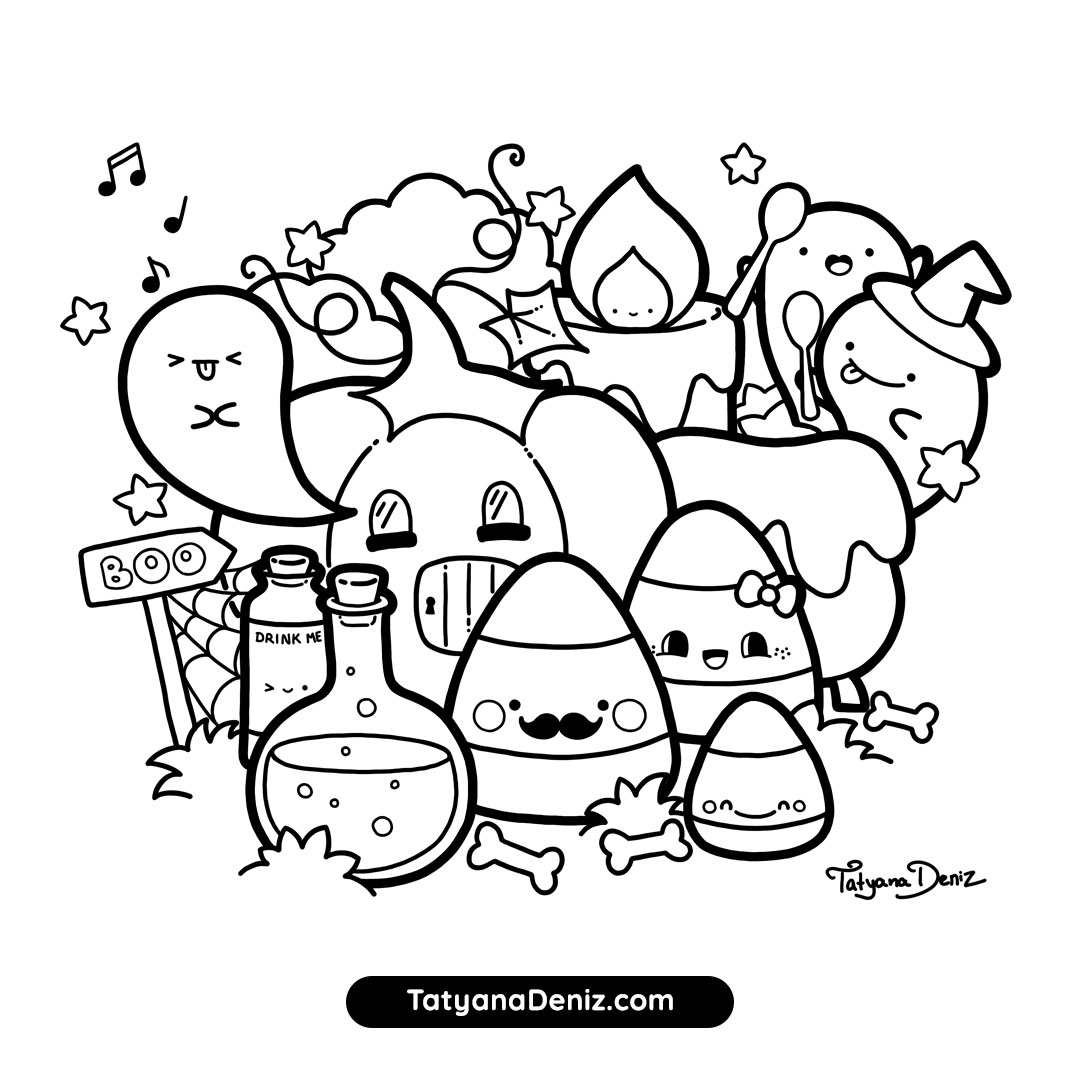 halloween coloring page printable