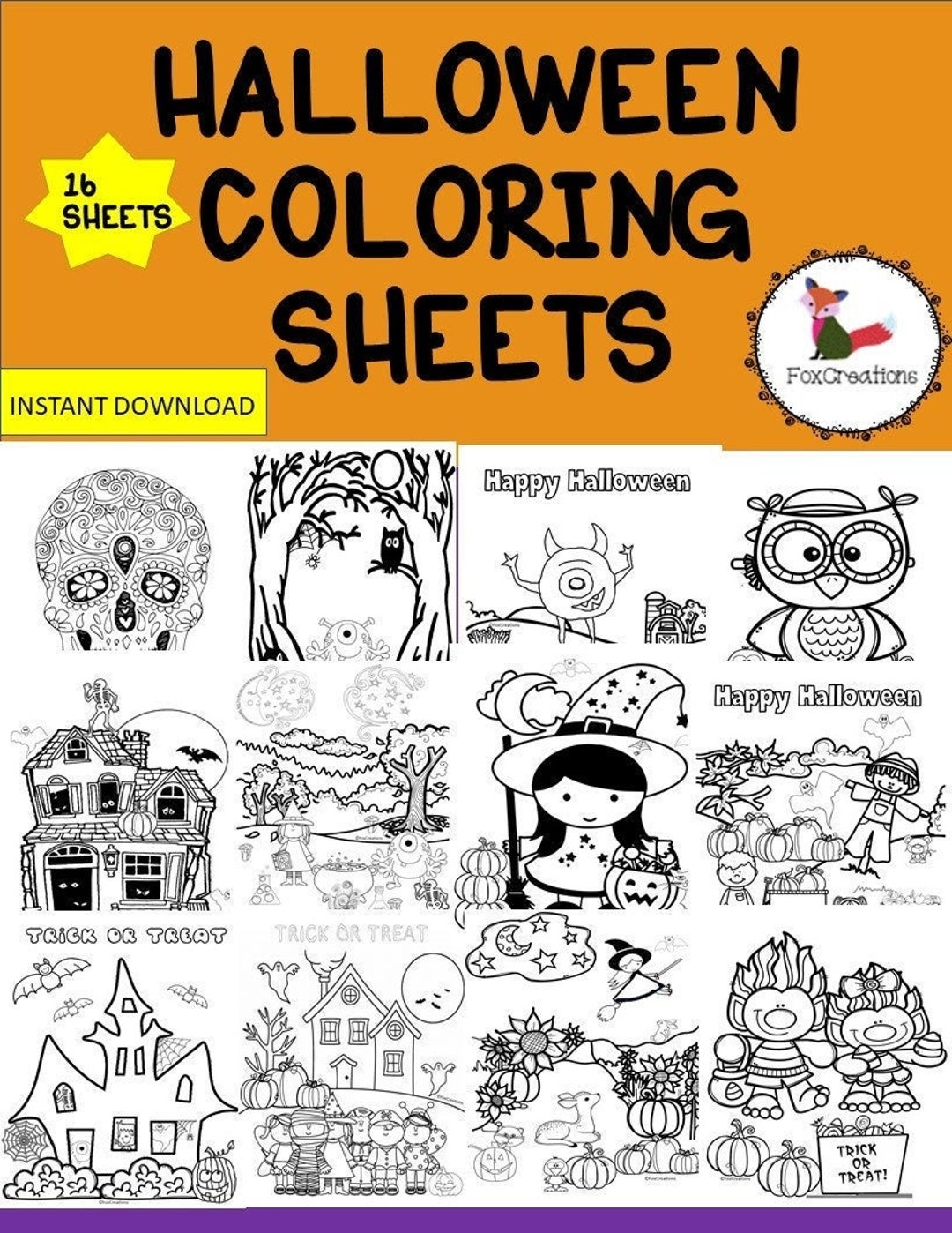 halloween coloring printables