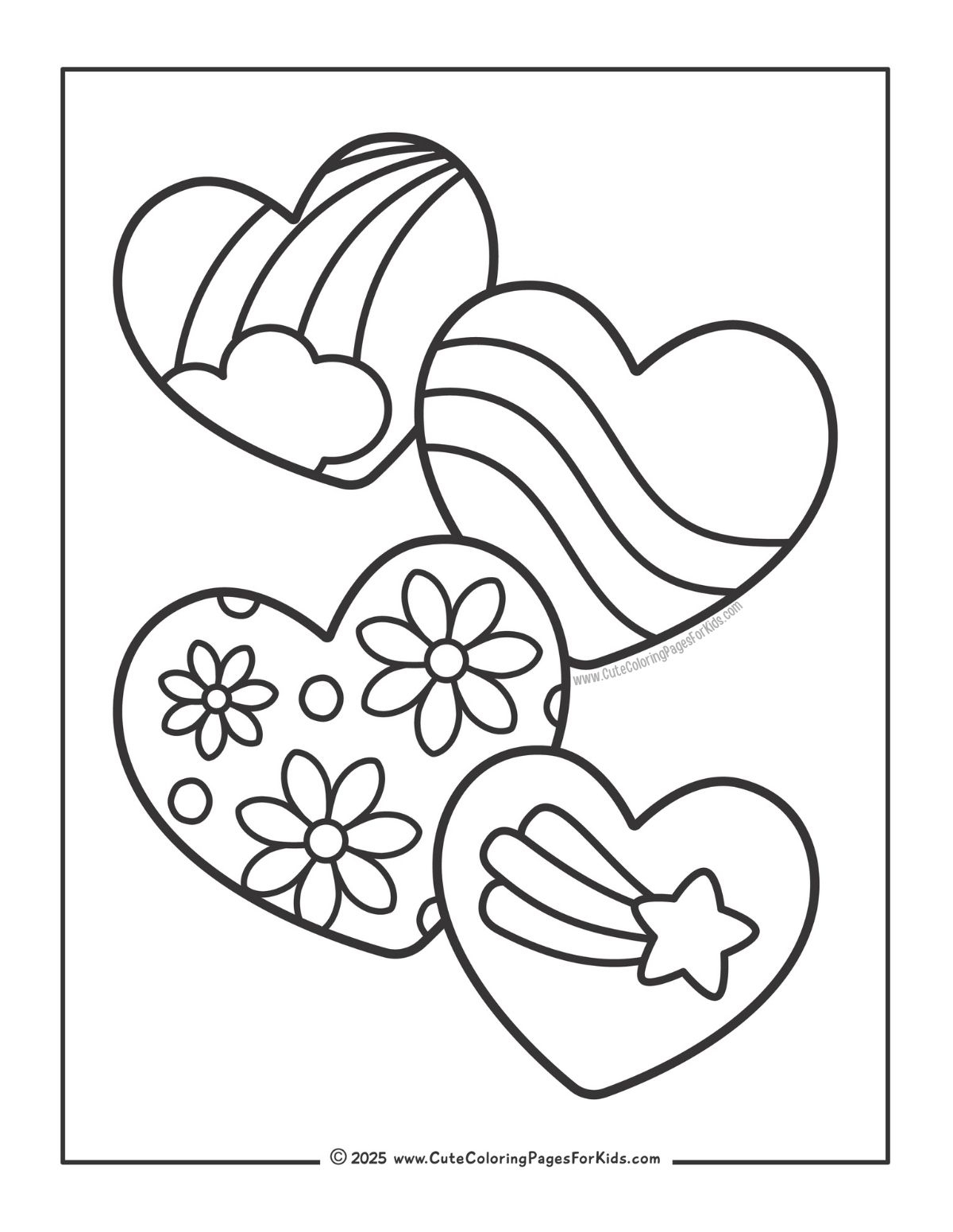 Heart Coloring Pages Cute Coloring Pages For Kids Heart Coloring Pages Cute Coloring Pages For Kids
