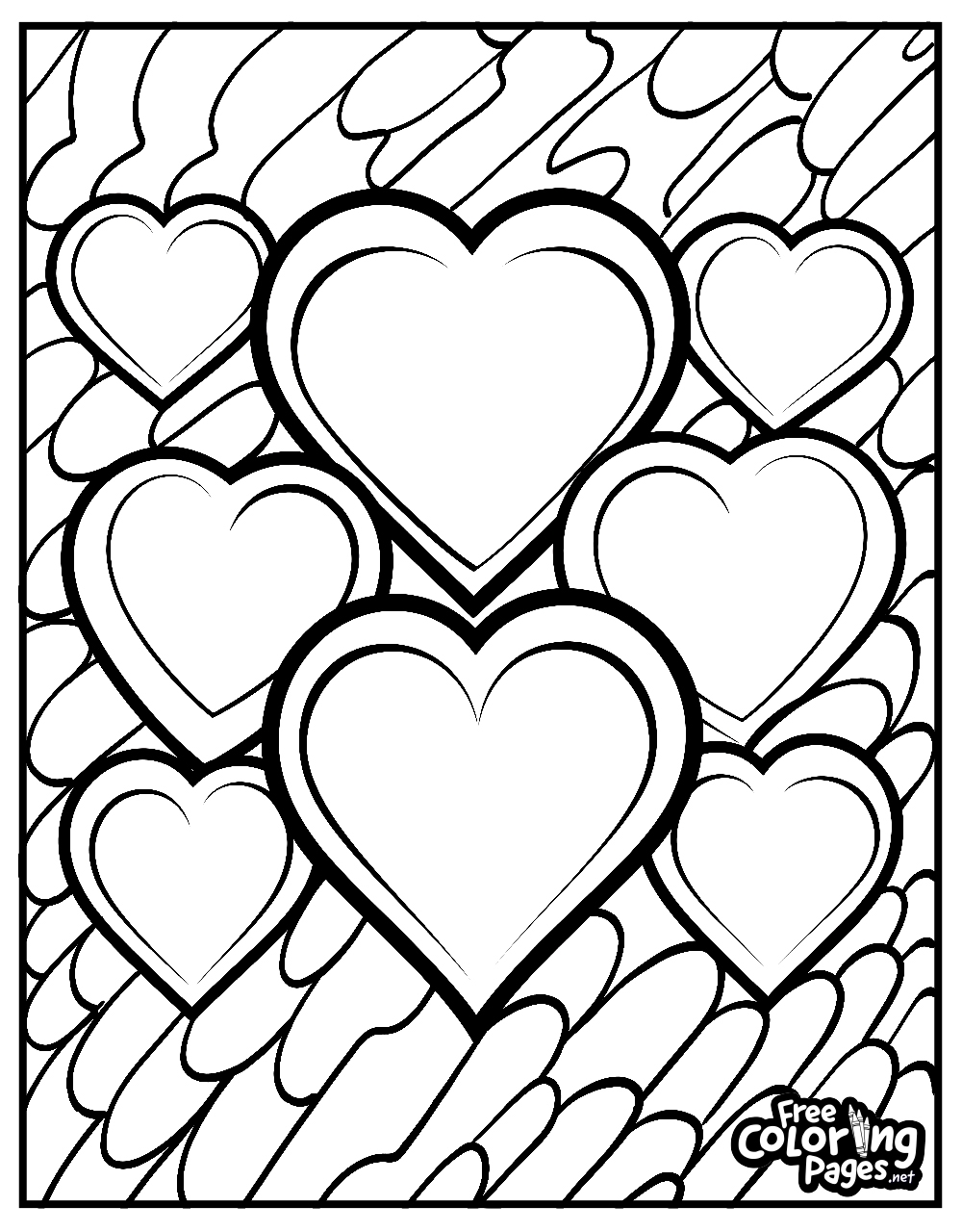 heart coloring pages printable