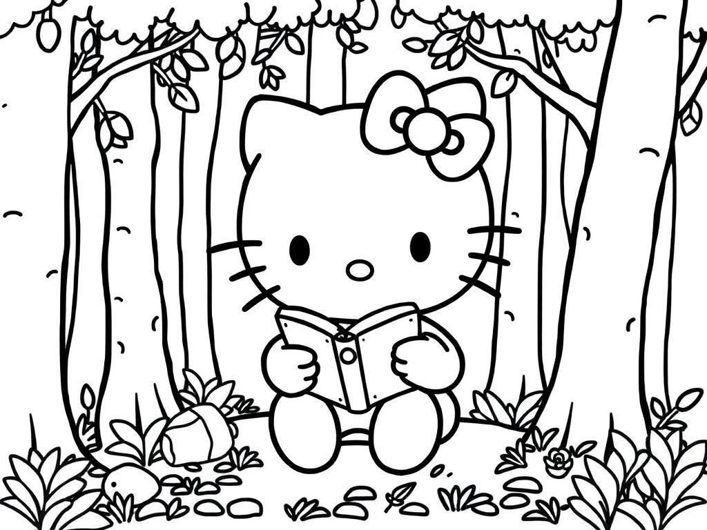 hello kitty coloring pages printable