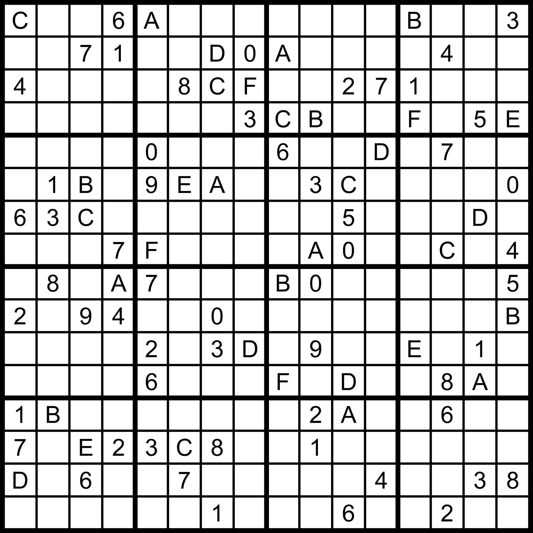 Hexadoku Sudoku 16x16 16x16 Sudoku Sudoku Print Mega Sudoku Digital Download Sudoku 16 Sudoku Hard Big Sudoku Sudoku Download vol 1 Etsy