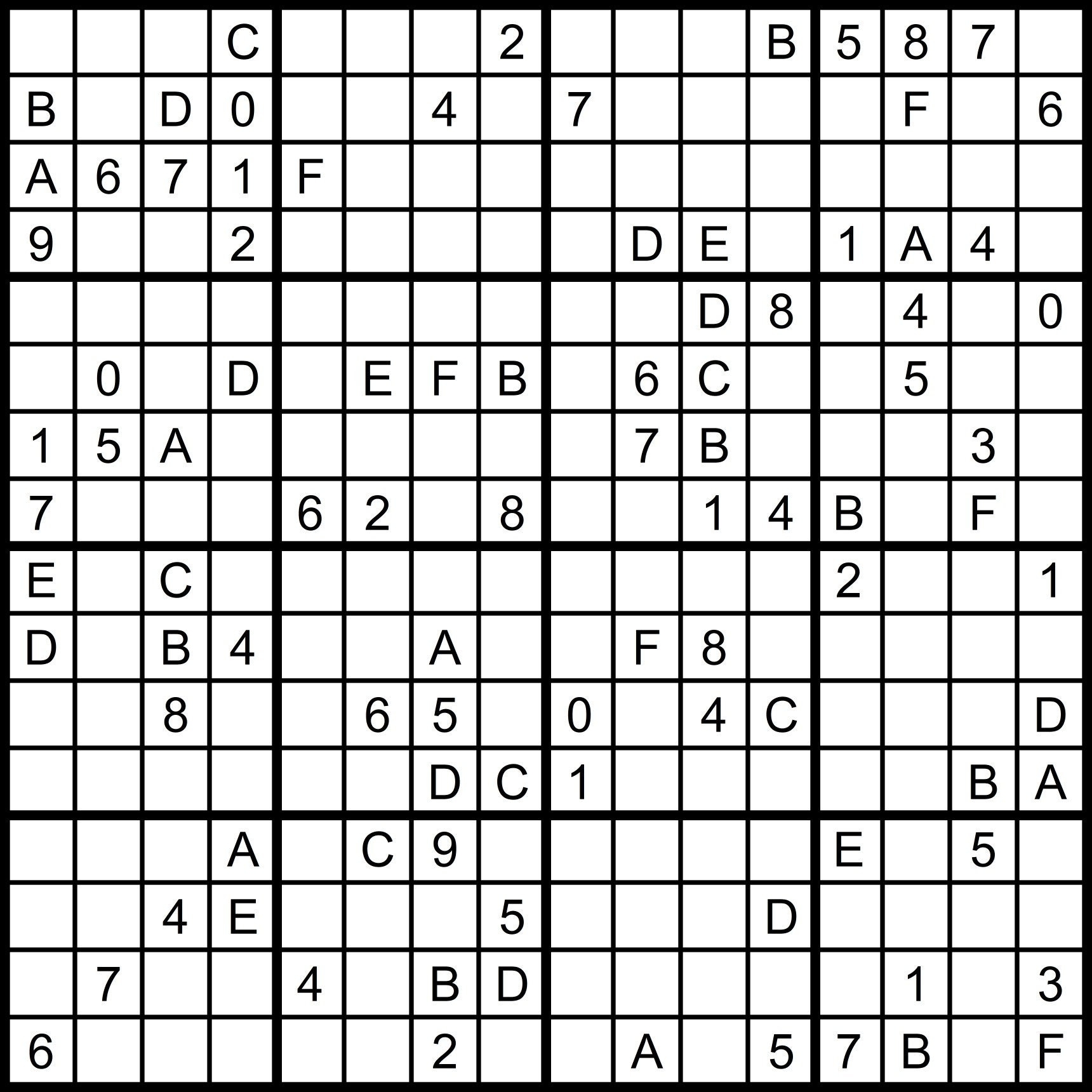 Hexadoku Sudoku 16x16 16x16 Sudoku Sudoku Print Mega Sudoku Digital Download Sudoku 16 Sudoku Hard Big Sudoku Sudoku Download vol 4 Etsy