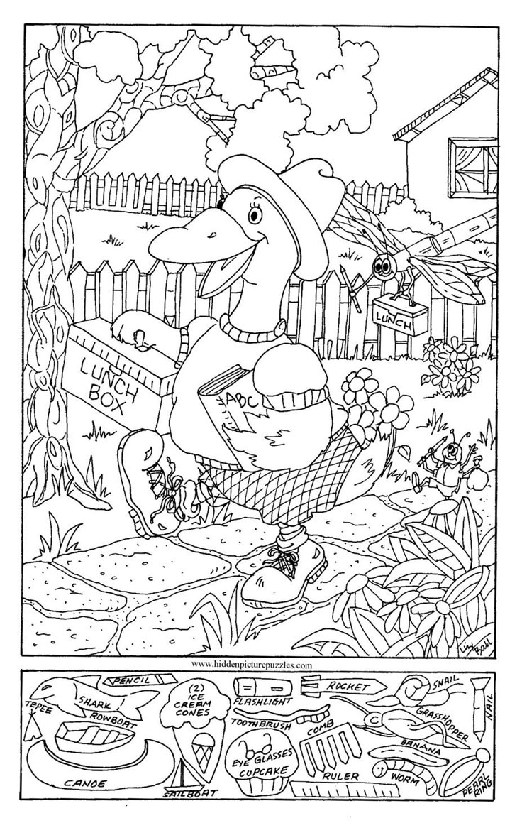 free printable hidden pictures