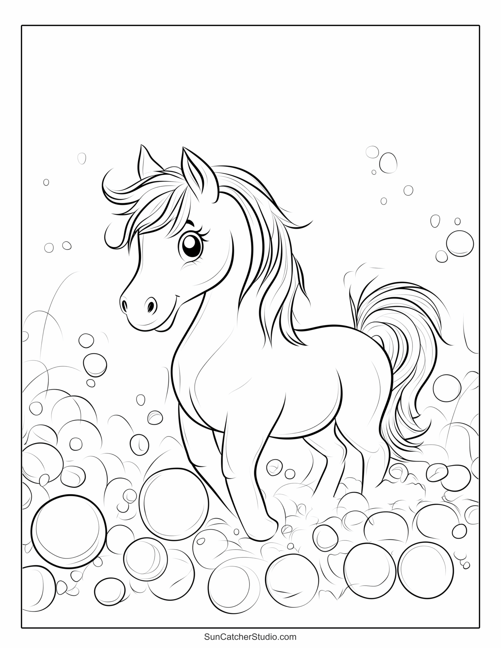 horse printable coloring pages