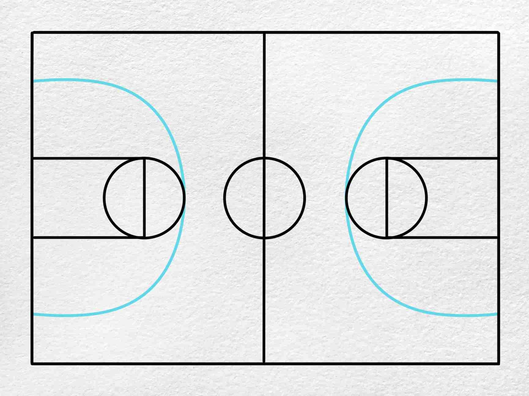 basketball court printable
