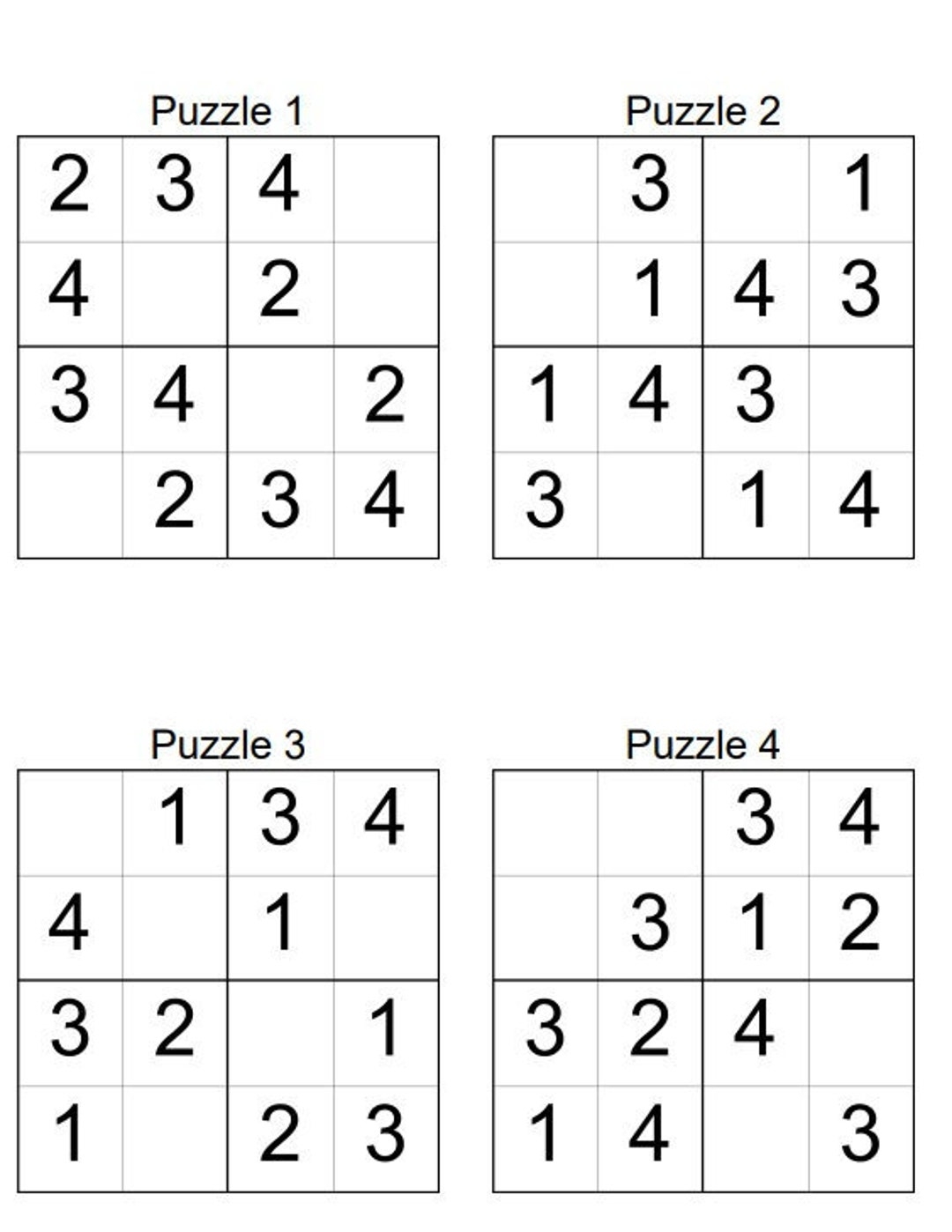 easy sudoku printable pdf