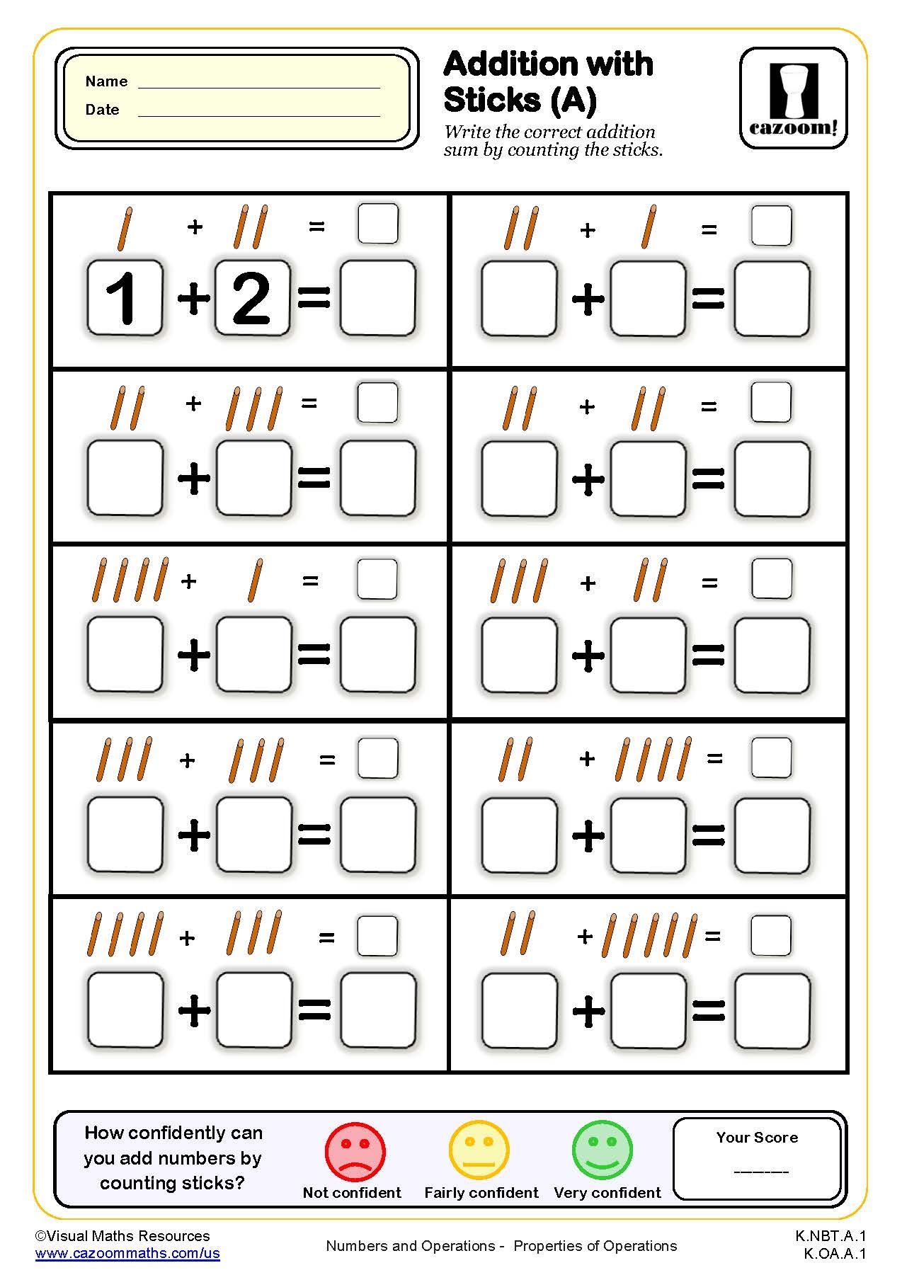 free printable kindergarten math worksheets
