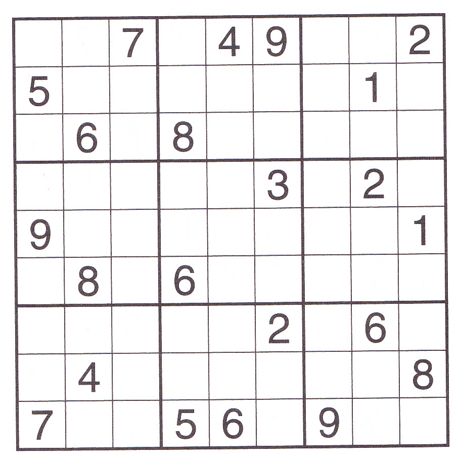 free sudoku printable