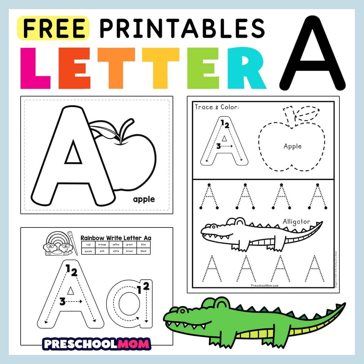 printable alphabet letter worksheets