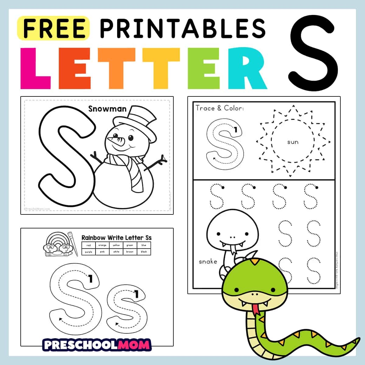 free preschool printables worksheets