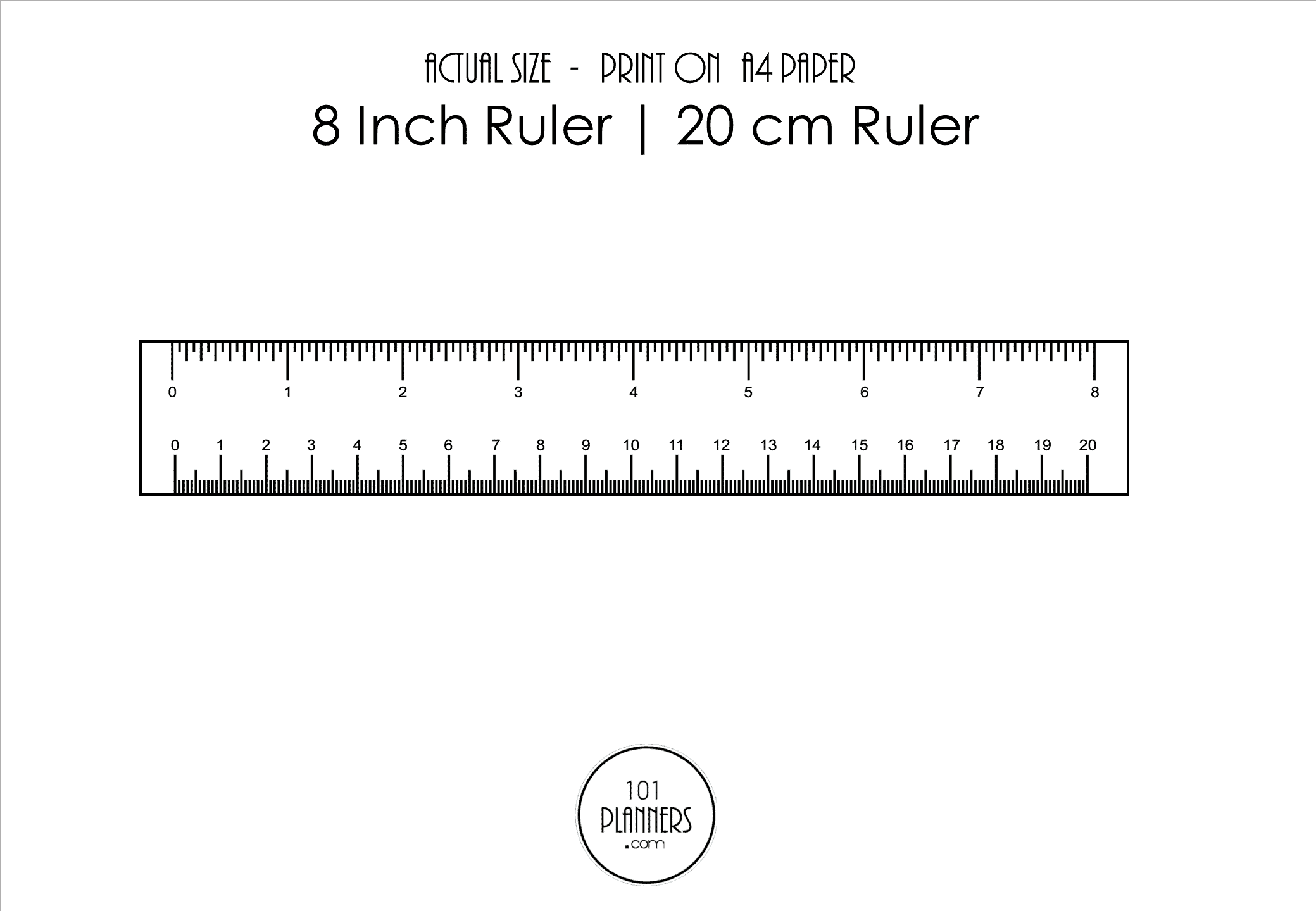 Life Size Centimeter Ruler Hot Sale