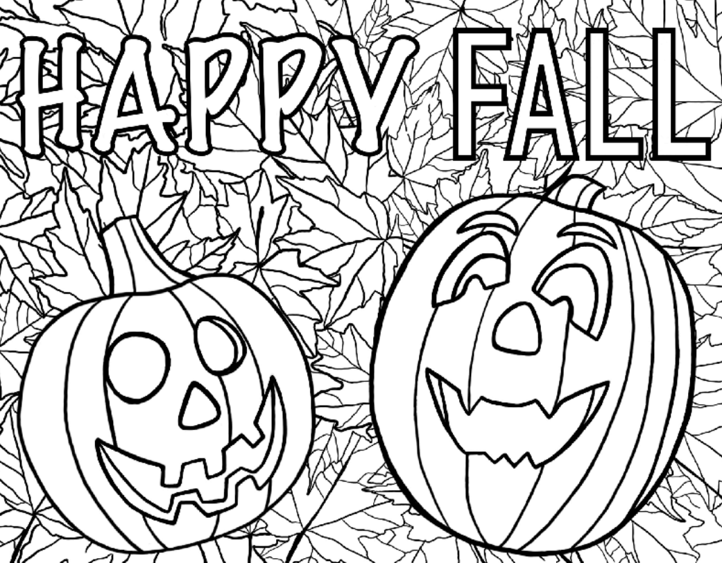 printable autumn pictures to color