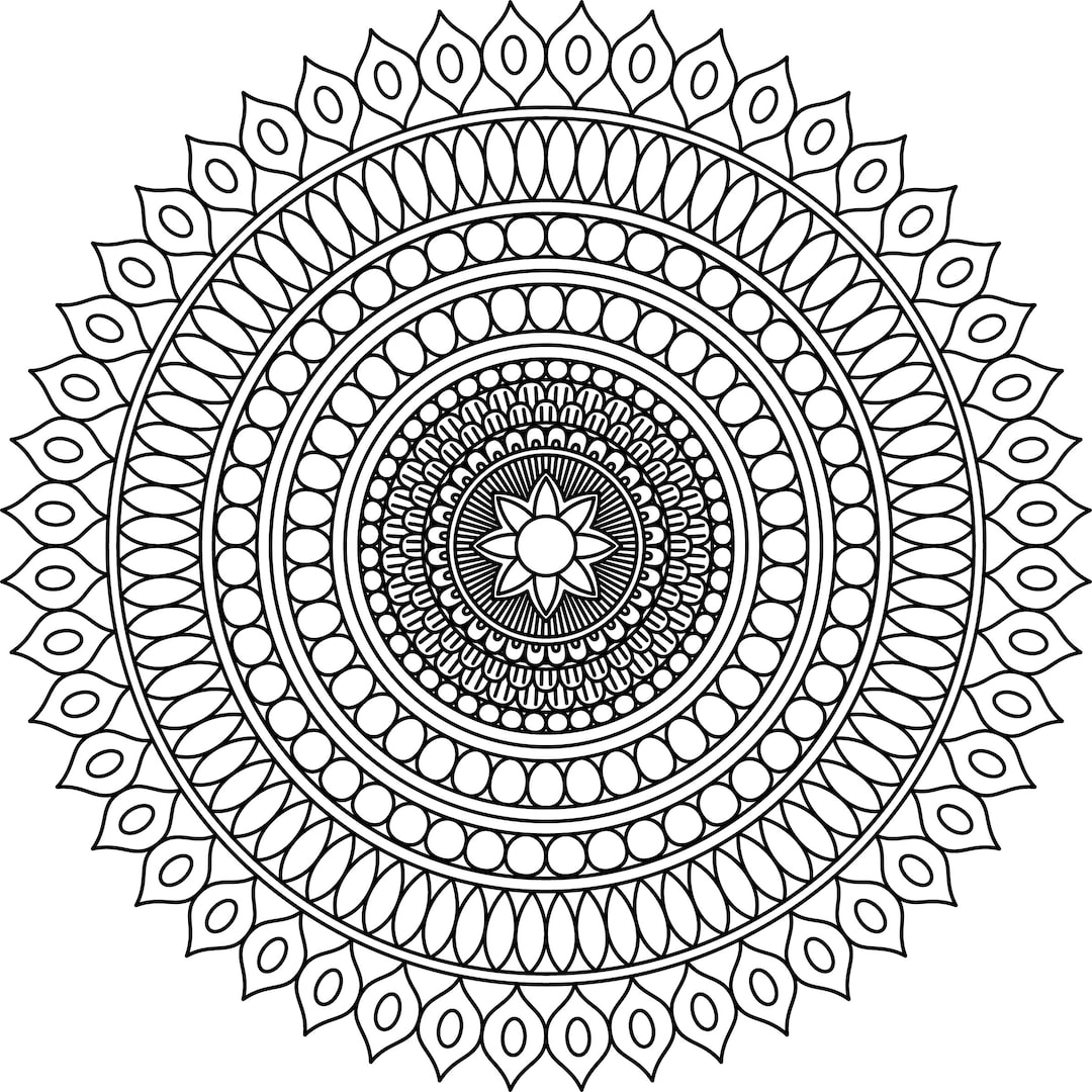 Mandala Coloring Pages Adult Coloring Sheet Printable Coloring Page Grown Up Coloring Printable Art Color Anti stress Coloring Stress Etsy
