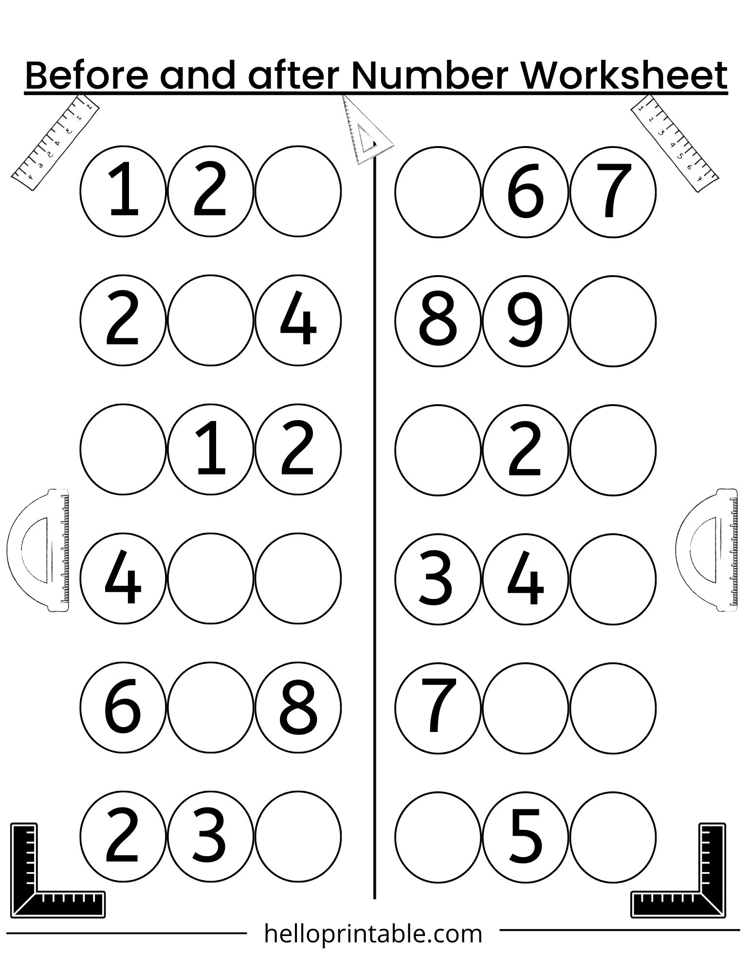 printable kindergarten math worksheets
