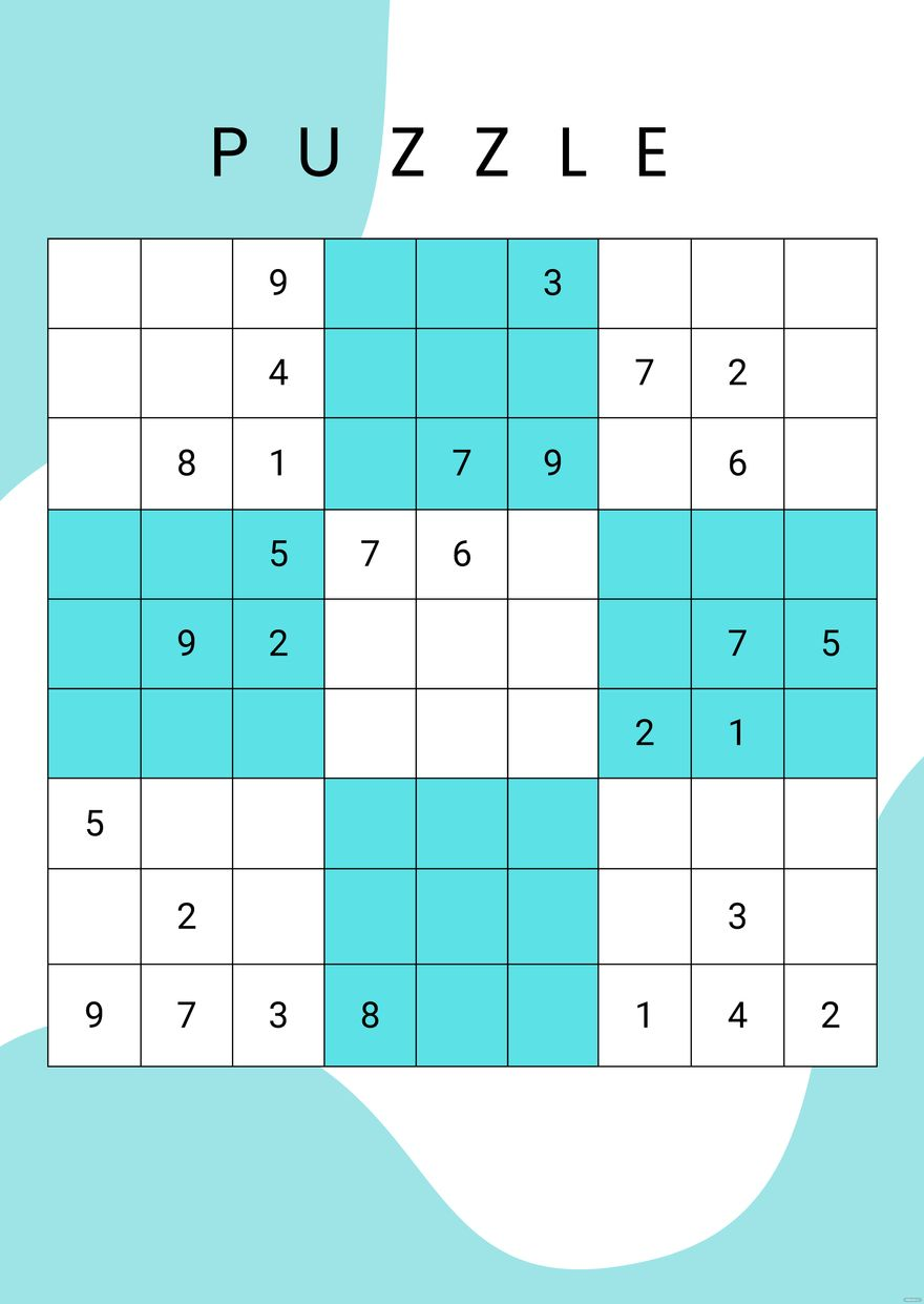 Medium Sudoku In PDF Word Google Docs Download Template
