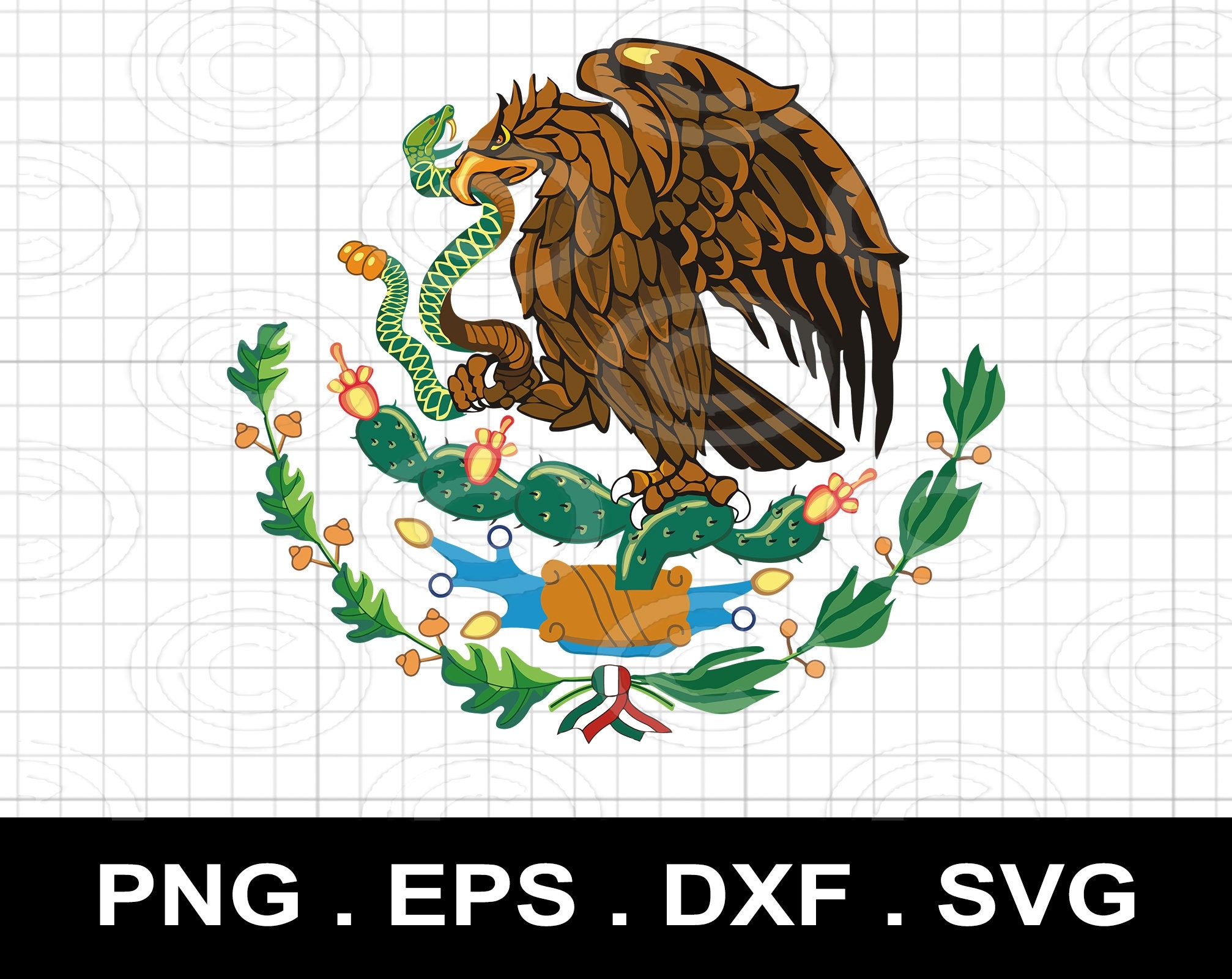Mexican Eagle Svg Png Eps Dxf Mexico Svg Mexico Coat Of Arms Mexico Flag Svg Mexican Svg Instant Download For Cricut Etsy New Zealand