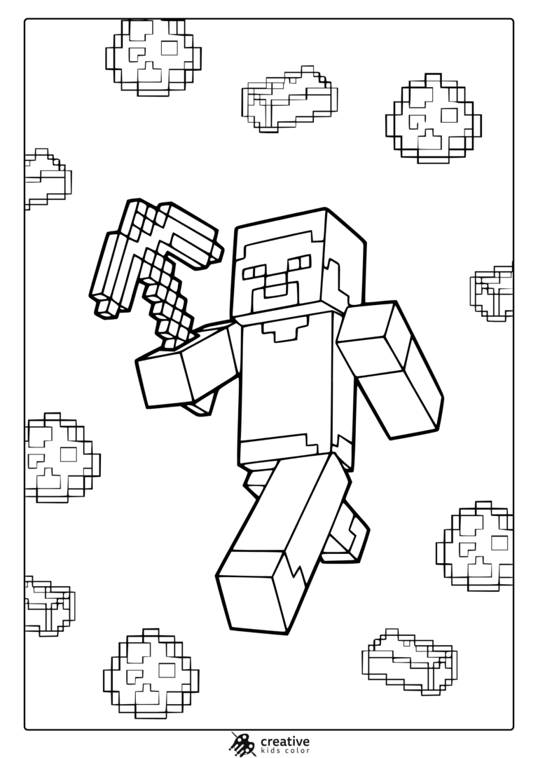Minecraft Coloring Pages 30 Free Printable PDF