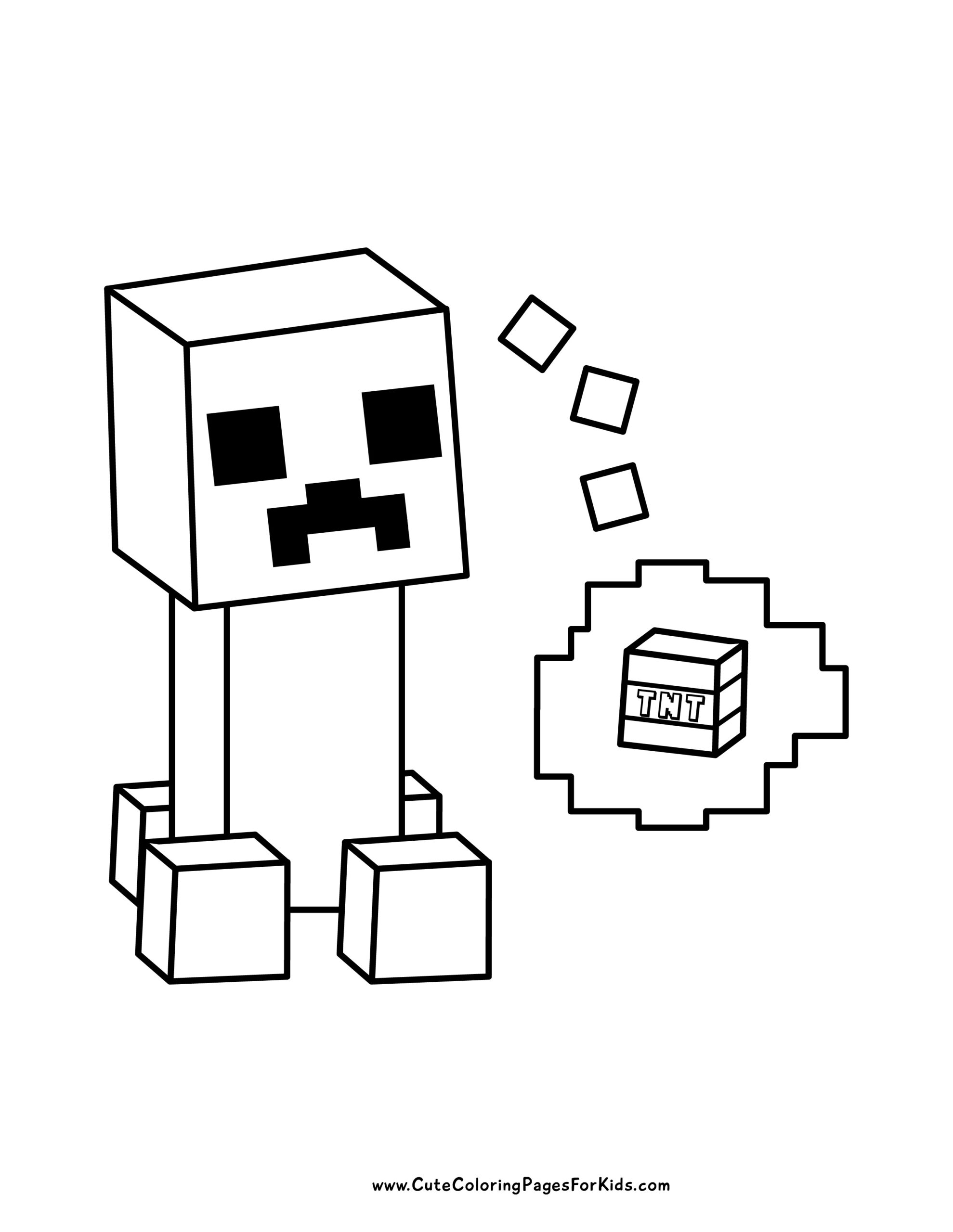 minecraft printable pictures to color