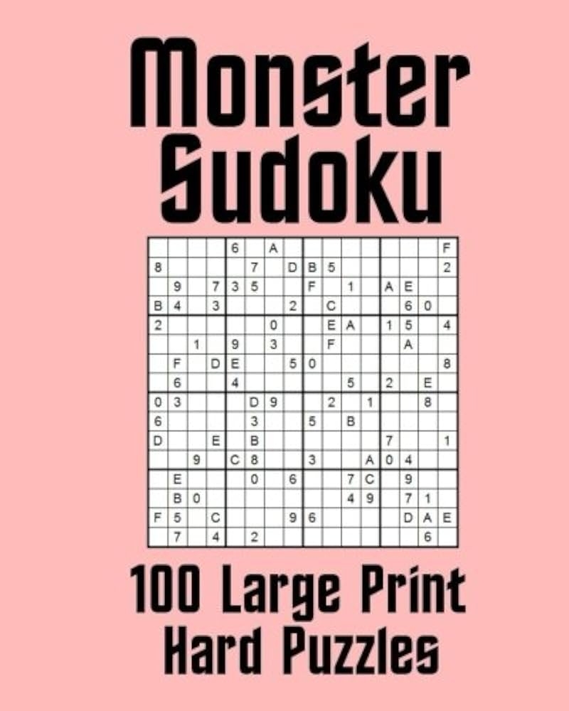monster sudoku printable